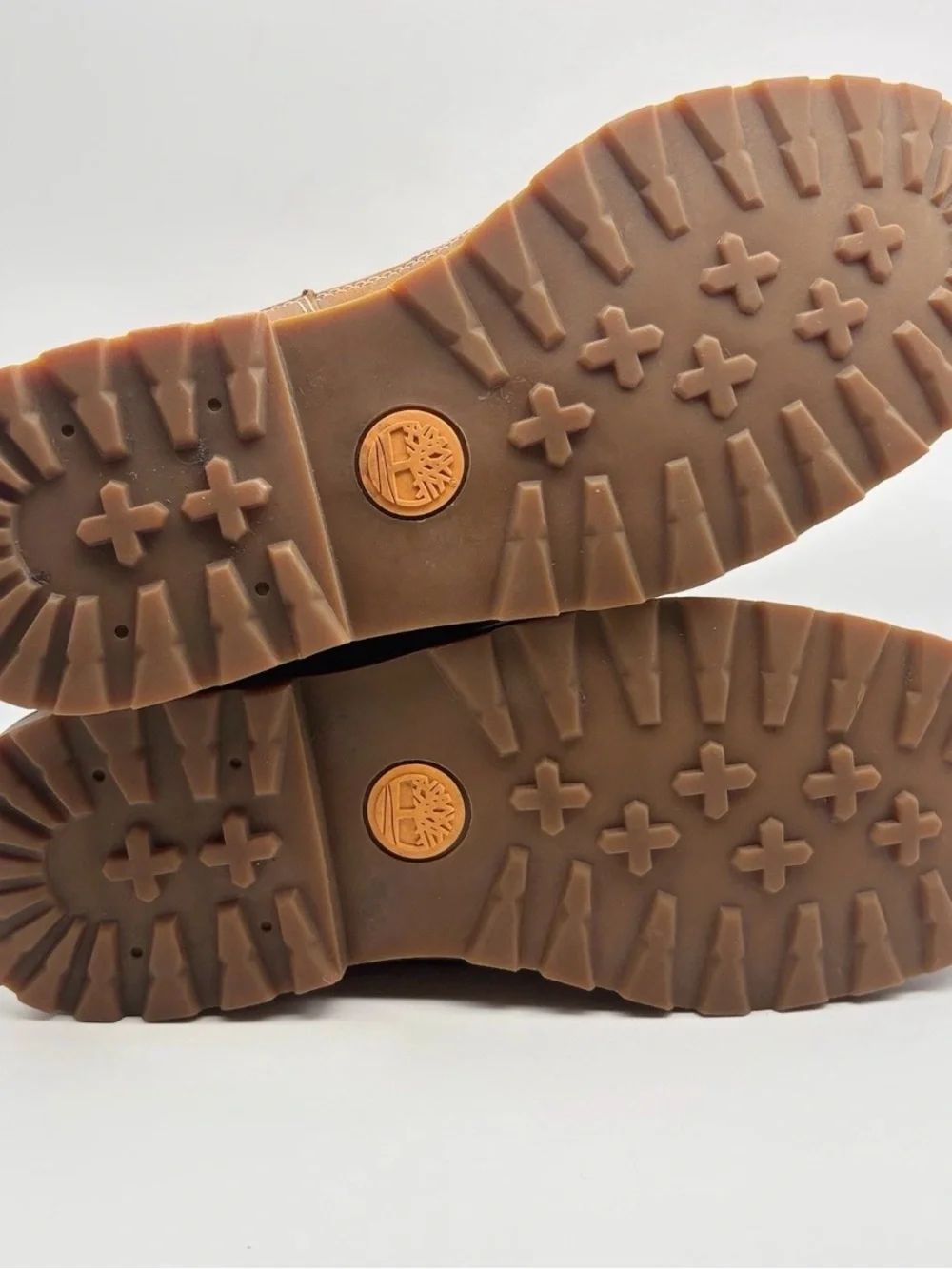Timberland Cognac Brown Leather Lace-Up Work Boots